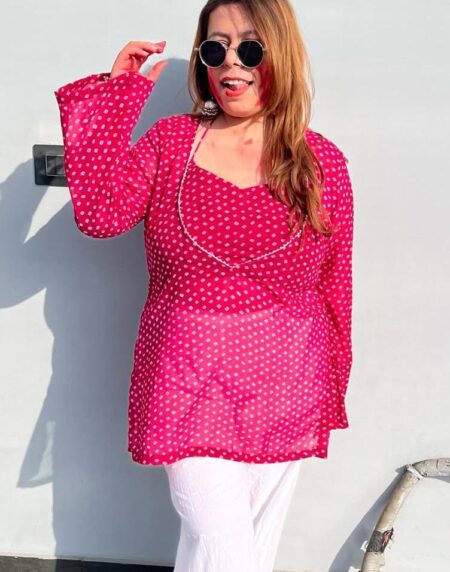 Boho kurti – Pink