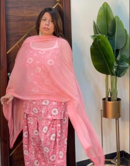 Pink Farshi salwar suit