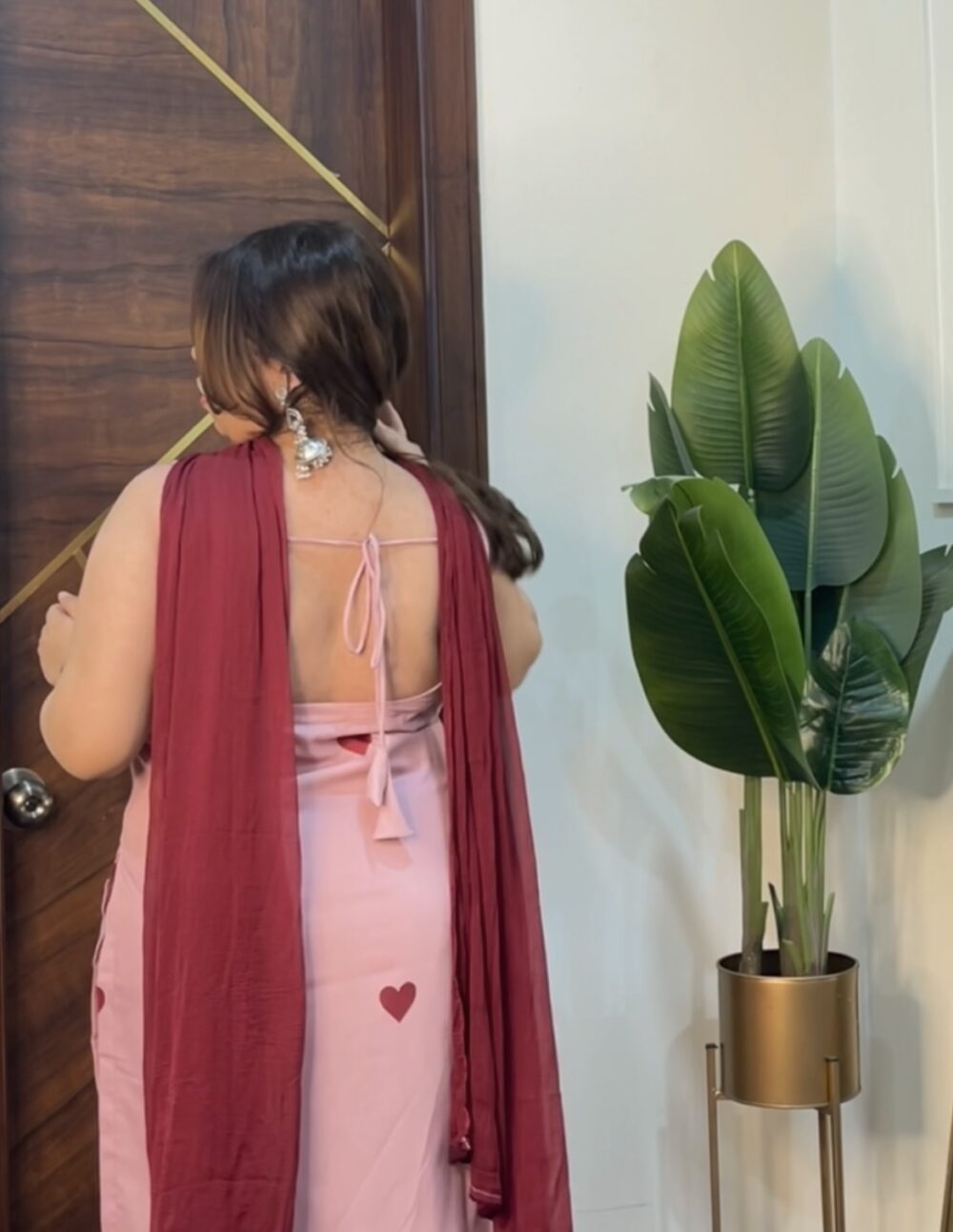 Heart printed kurta set - Image 4