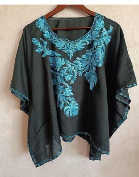 Black blue detailing Kaftan