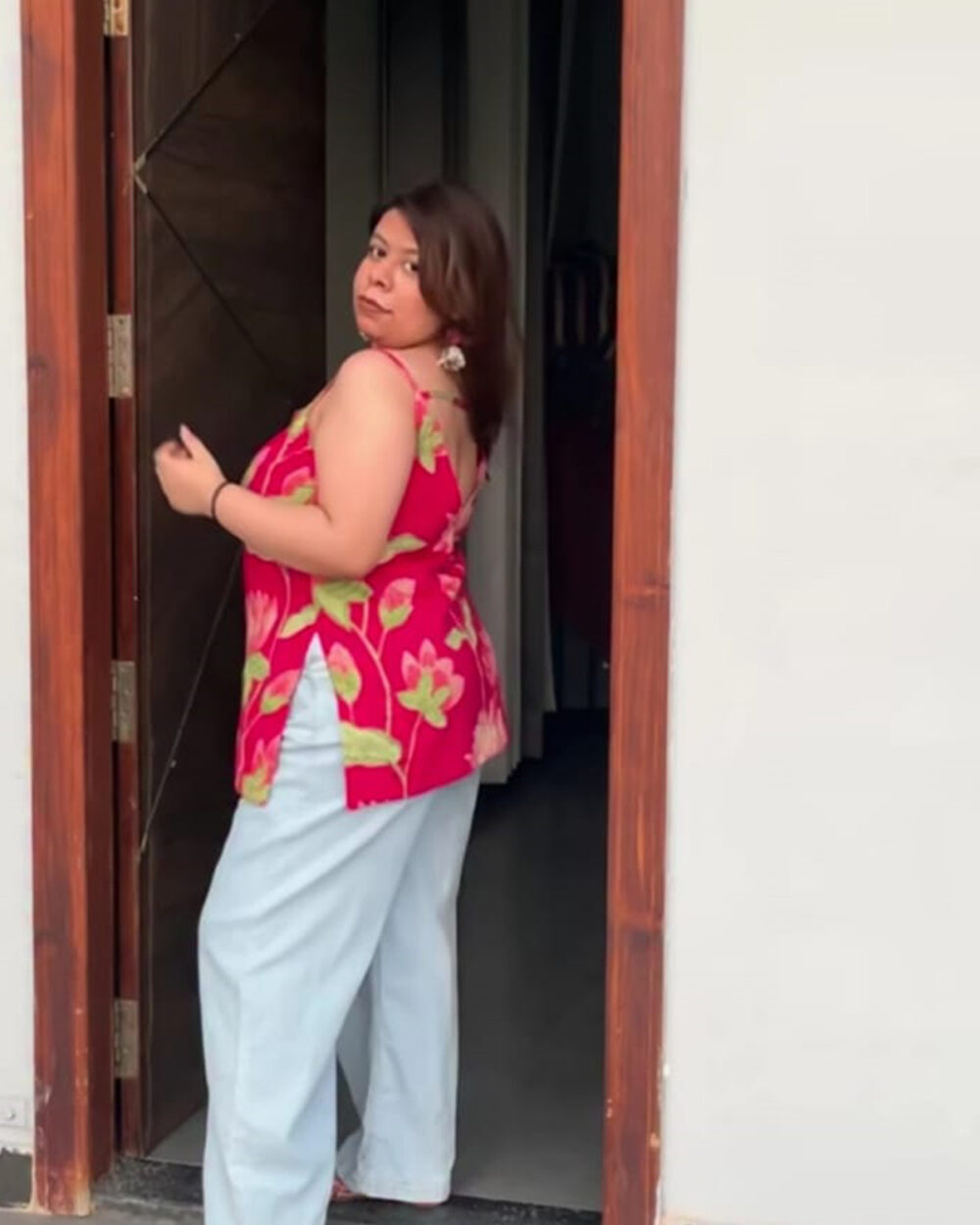 Pink lotus Kurti