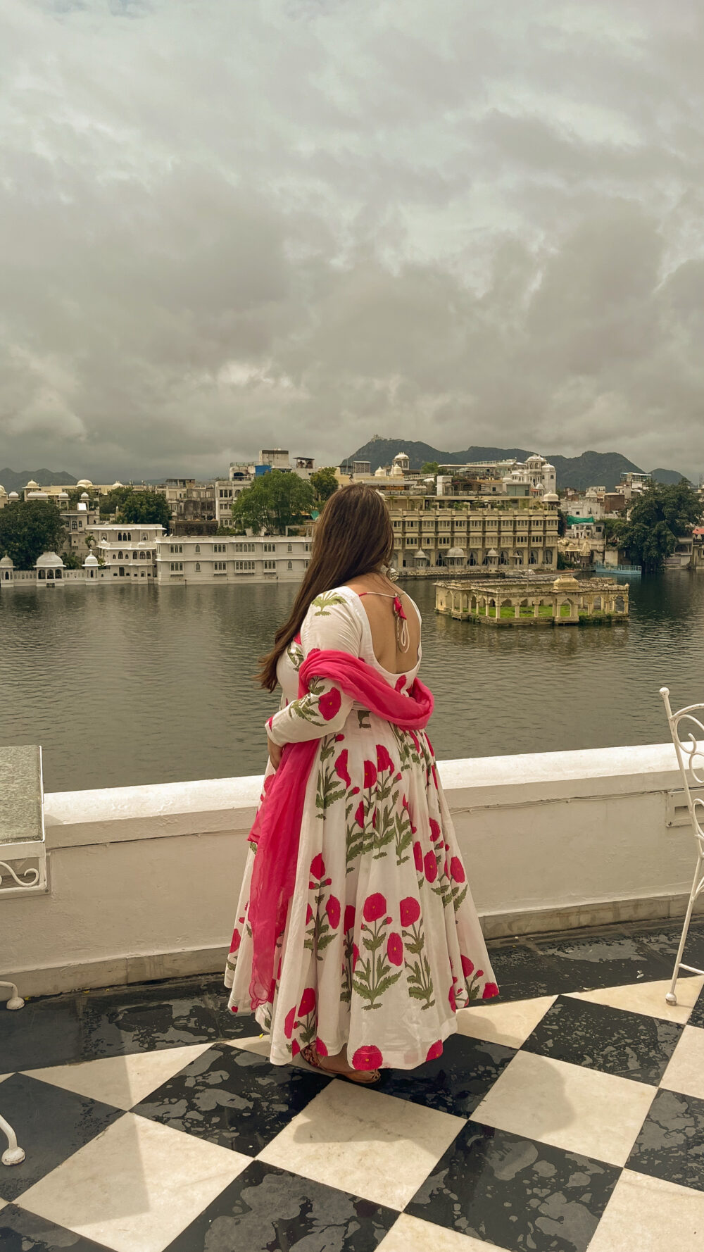 Handblock printed Anarkali - Image 4