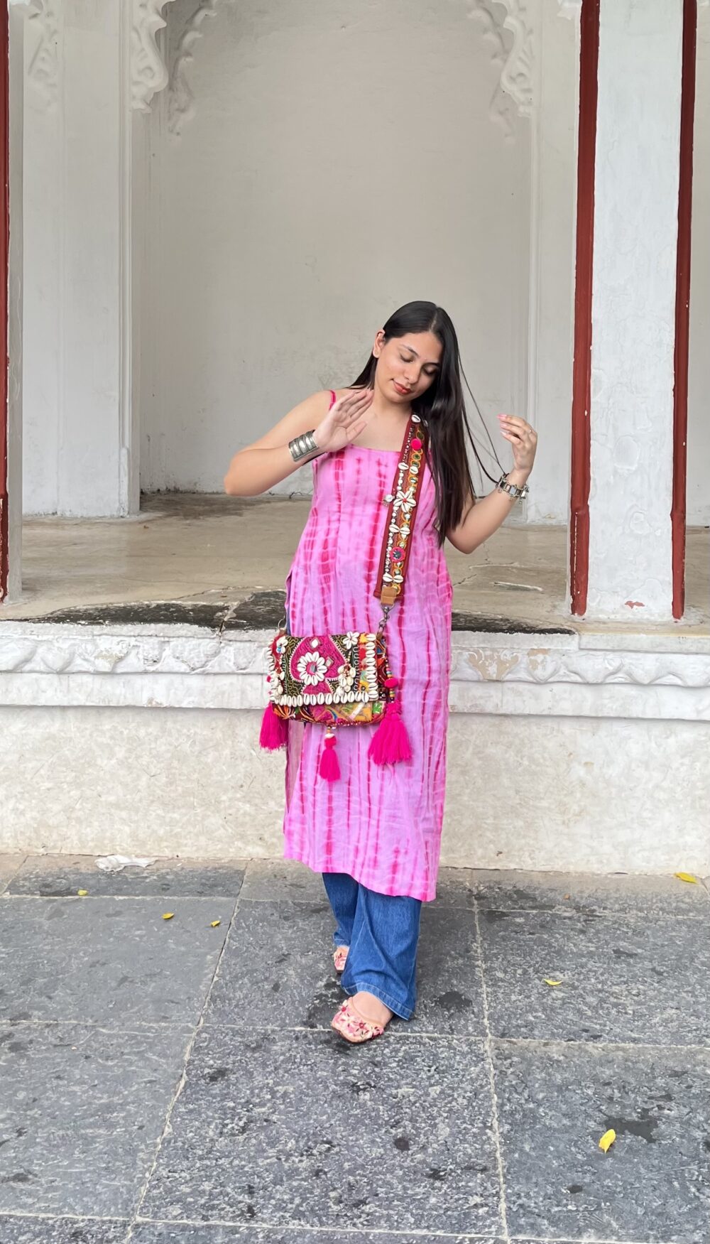 Tie & die backless kurti - Image 4
